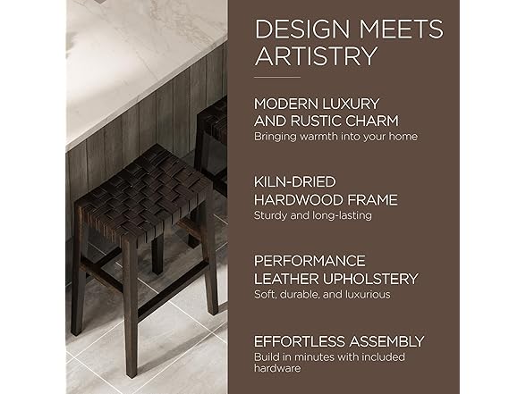 Maven Lane Emerson 31" Bar Stool