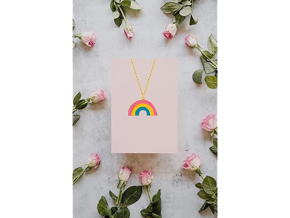 Bisexual Pride Rainbow Shape Necklace
