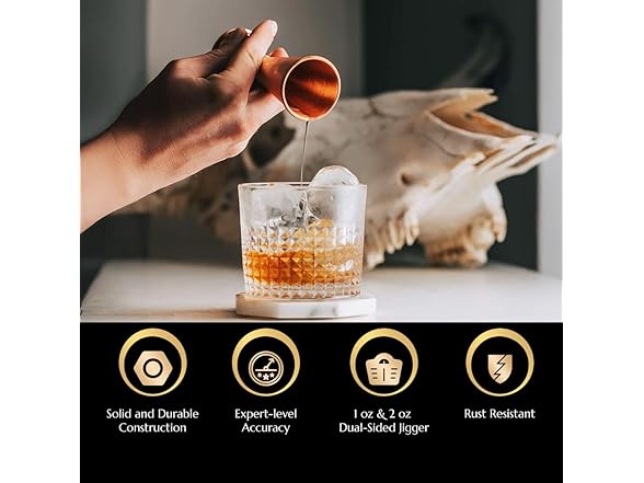 Gold Finish Japanese Double Jigger