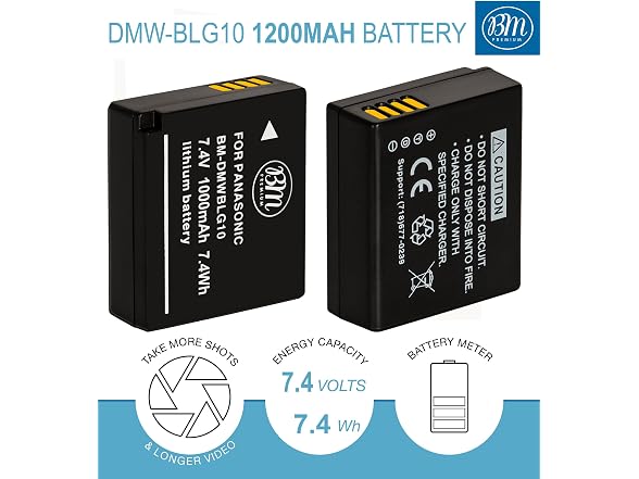 BM Premium DMW-BLG10 Battery