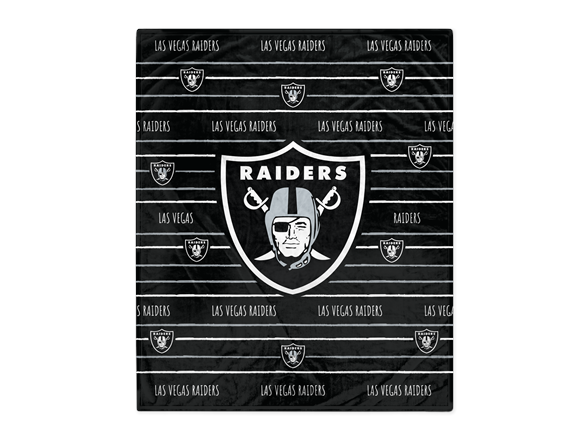 NFL Team Center Stripe Logo Throw (50 x 60)
