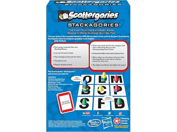 Scattergories Stackagories 