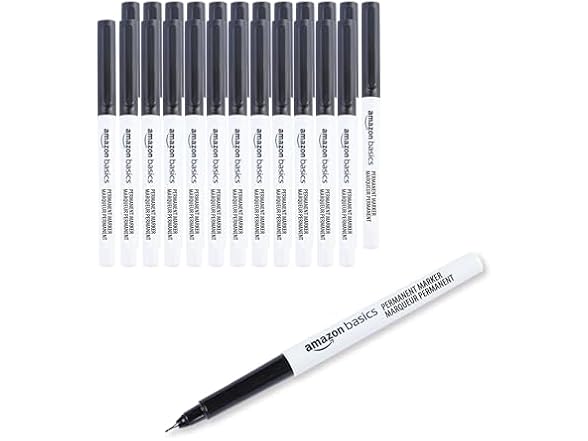 Amazon Basics Ultra Fine Markers, 24-Pack
