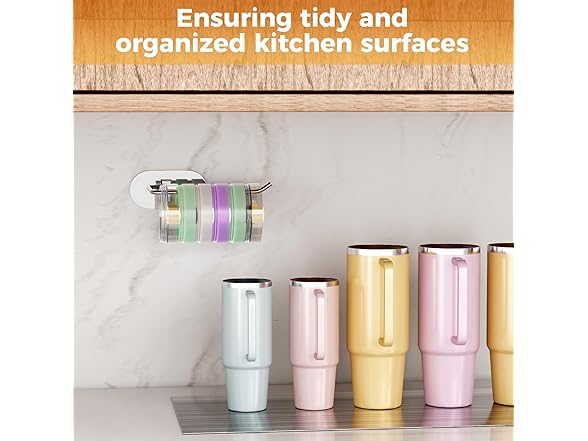 Quehun 2 PCS Tumbler Lid Organizers