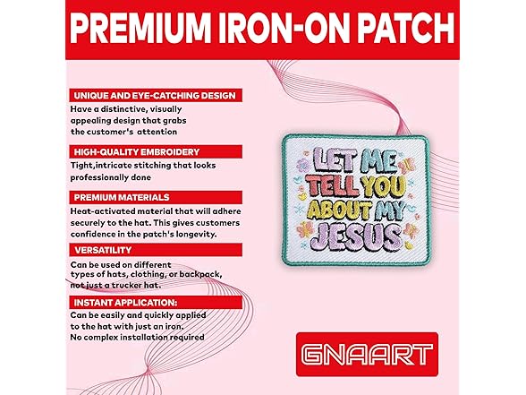 GNAART Let Me Tell You About My Jesus Patch