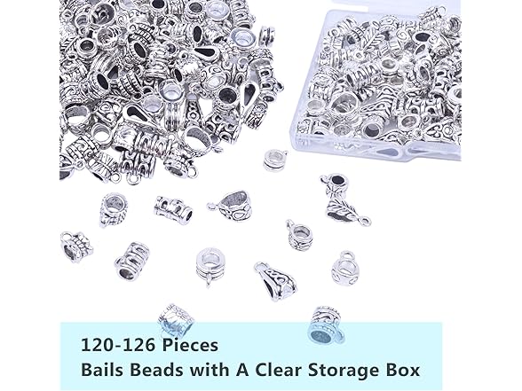 Jdesun 100g Bails Beads,14 Styles Tibeta