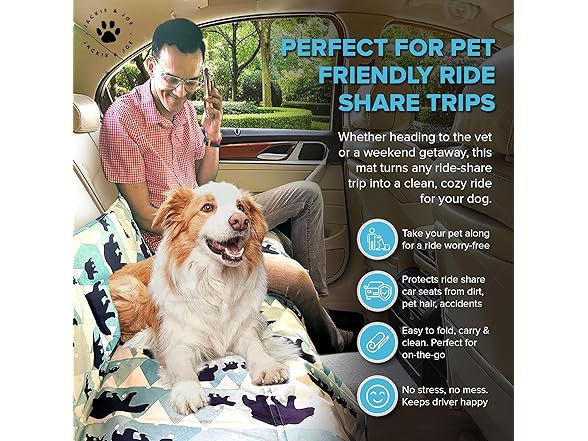 JACKIE & JOE Large Dog Bed/Mat Portable