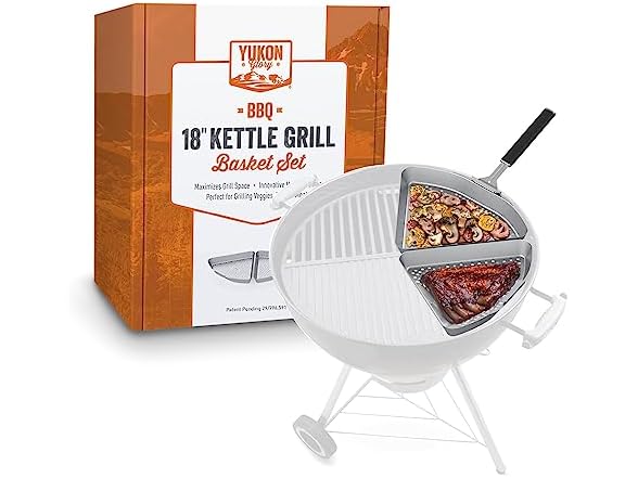 Yukon BBQ Grill Basket for Kettle Grills