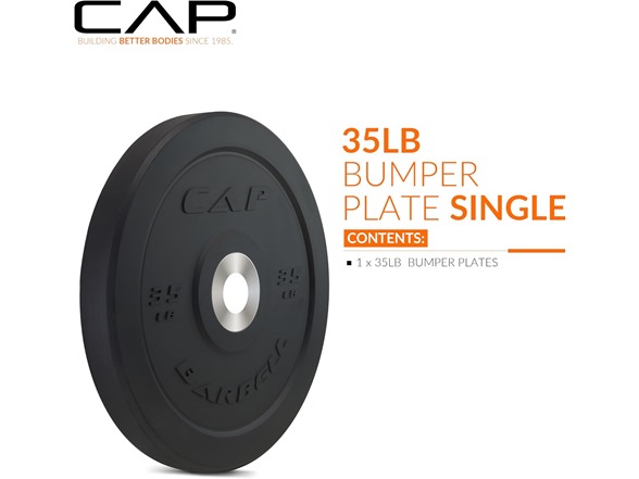 CAP Barbell Best Olympic Bumper Plate, 35 lb Single