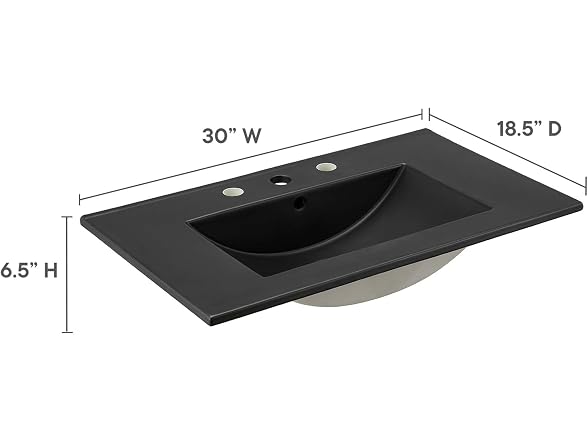 Modway Cayman Modern 30" Bathroom Sink