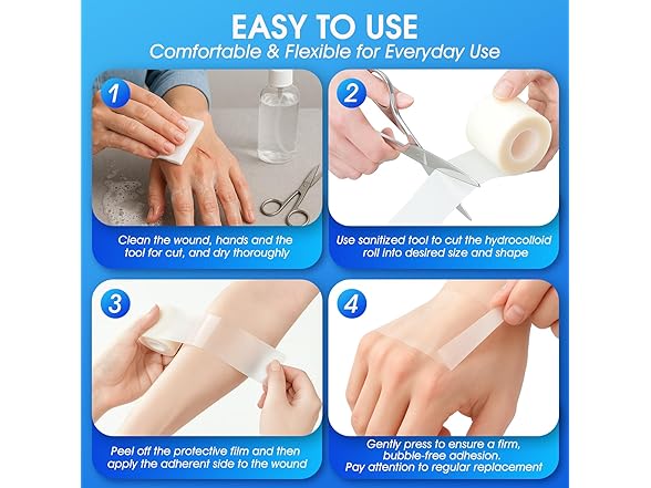 AKQFZHQ Hydrocolloid Roll for Wound Care