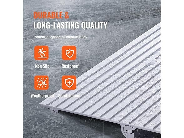 VEVOR Door Threshold Ramp, 6" Rise