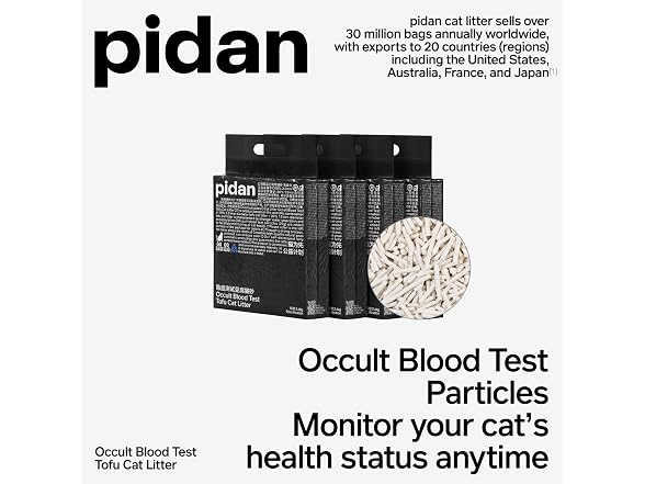 pidan Tofu Cat Litter with Occult Blood Test