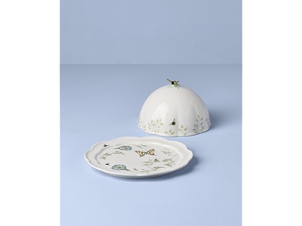 Lenox Home And Kitchen, Butterfly Meadow Beehive Covered Butter Dish
