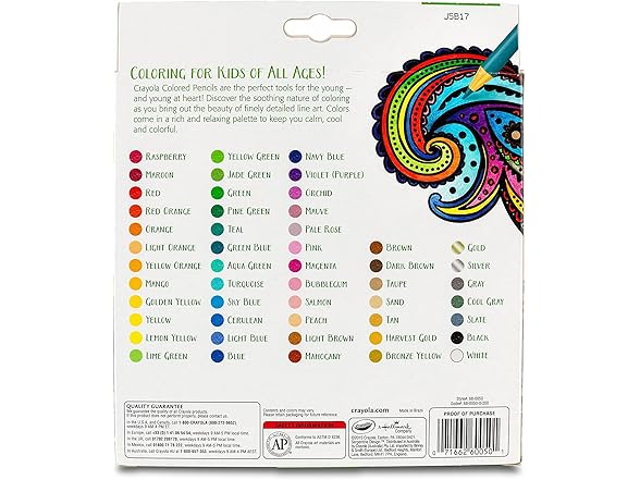 Colored Pencils For Adults (50ct)