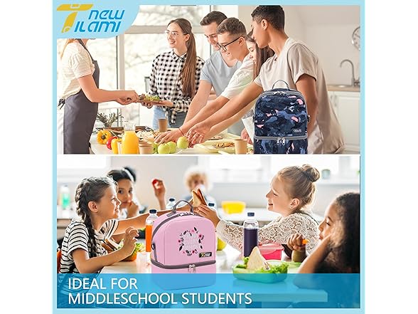 TILAMI Kids Double Insulated Lunch Bag