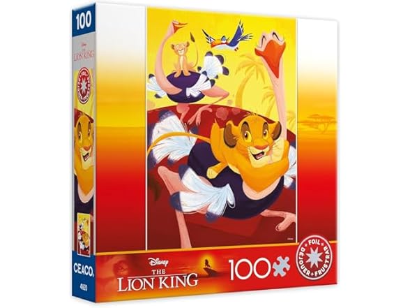 Ceaco Ostrich Race Foil 100PC Puzzle
