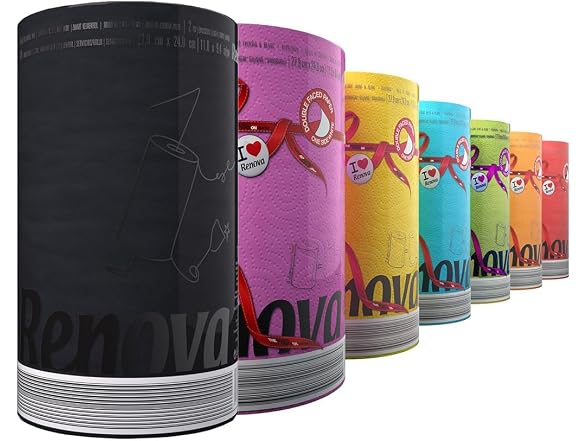 Renova Black Paper Towel 1 Roll 120 Sheets