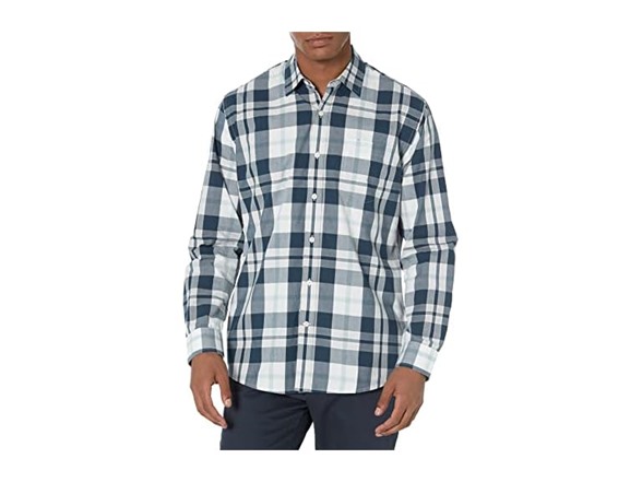 White Navy Large Plaid