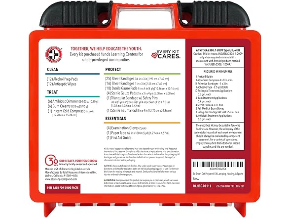 Be Smart Get Prepared OSHA ANSI First Aid Kit 10