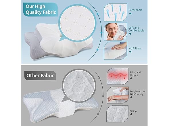 DONAMA Cervical Neck Pillow, Queen Size