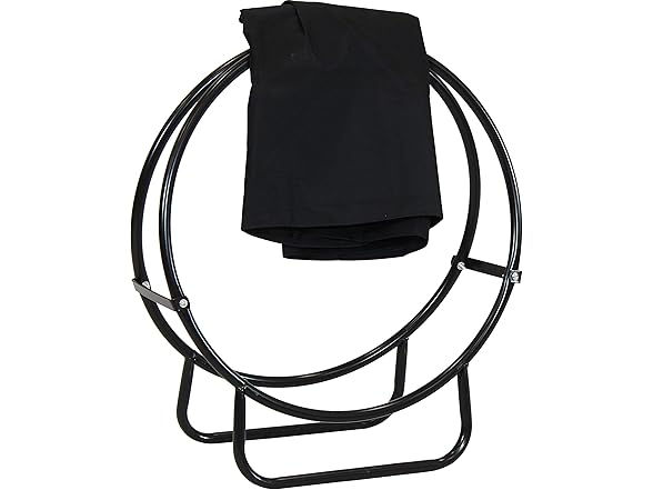 Sunnydaze 24-Inch Firewood Rack with Cover