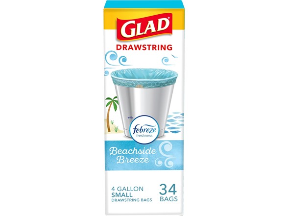 Glad OdorShield Beachside Breeze Bags 34 ct