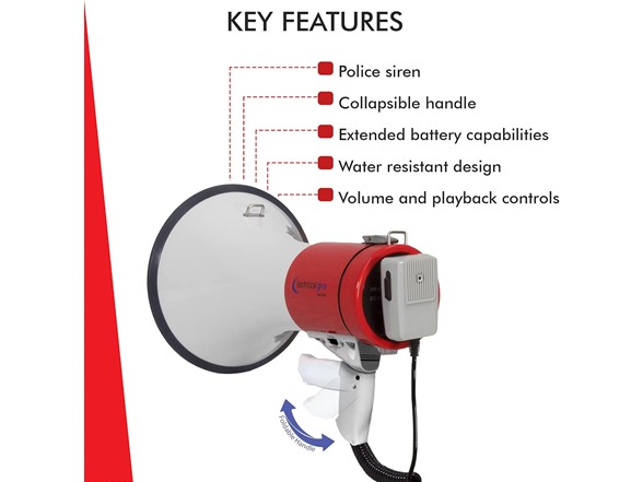 40W Megaphone with Rechargeable battery