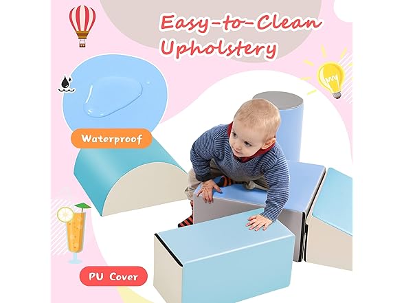 Fulvari 5 Piece Climb and Crawl Activity PlaySet