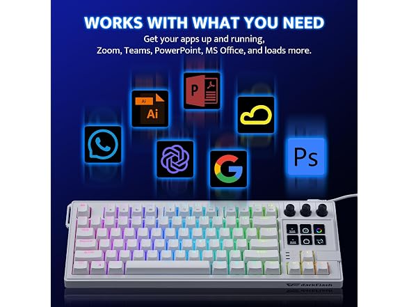 darkFlash K87PRO Mechanical Keyboard (White)