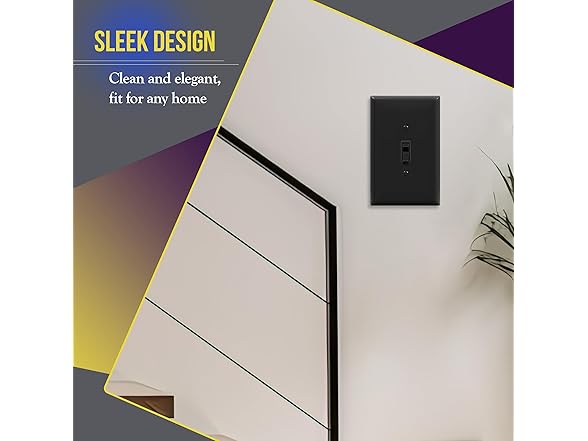  Toggle Switch Wall Plate Jumbo 10Pk