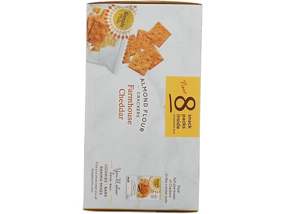 SIMPLE MILLS Cheddar Crackers 8ct 0.8oz