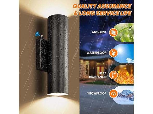 GoBright 2-Pack Dusk to Dawn LED Outdoor Lighting