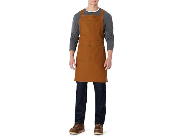 $8, Was $29.90, 73% Off! Amazon Basics Chef Apron, Brown dealfomo