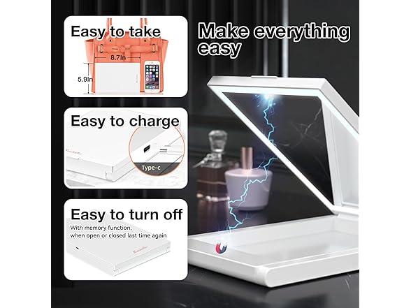 Makeup Mirror with Lights- 3 Color LED