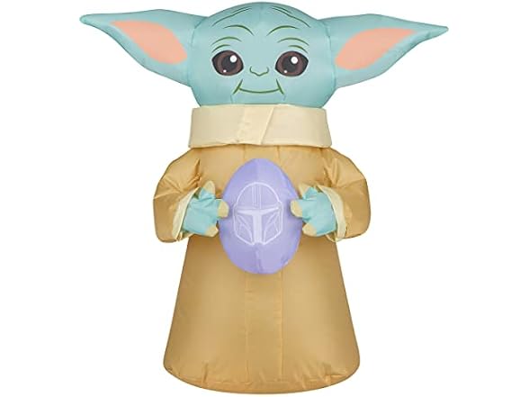 National Tree Company 18 inch Easter Inflatables Baby Yoda