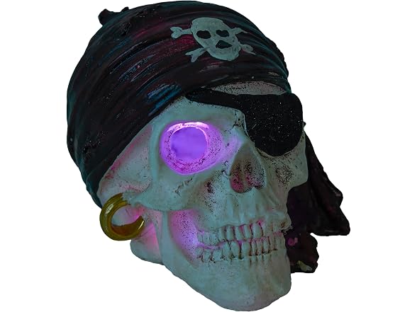 Alpine 6" Skeleton Pirate LED Halloween