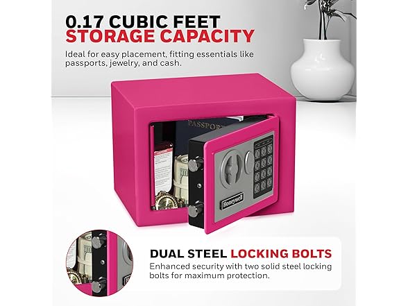 Honeywell Bolt Down Small Safe Box with Digital Lock