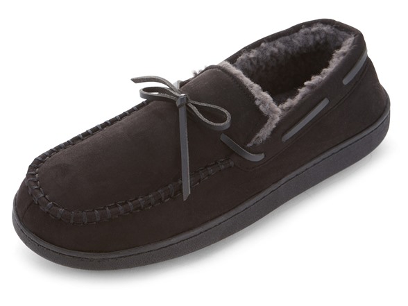 Floopi Men's Moccasin Slipper with Bow