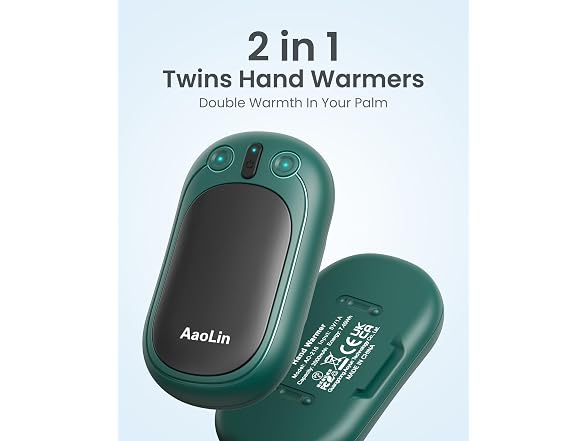 Rechargeable Hand Warmers 2‑Pack