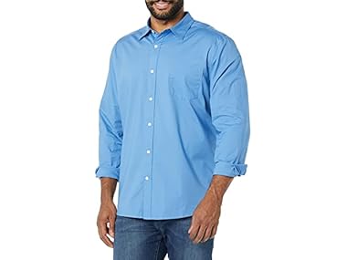$12.99, Was $20.90, 37% Off! AE Mens LongSleeve Poplin Shirt dealfomo