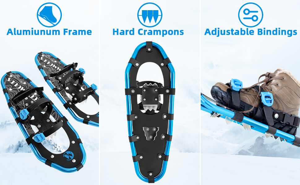 COMMOUDS Lightweight Snow Shoes for Men - Gallery 16
