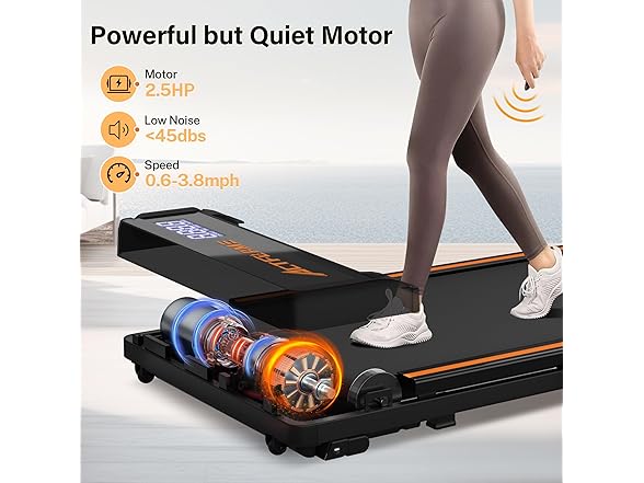 ACTFLAME Walking Pad with Incline, Portable Treadmill for Ho (Open Box)
