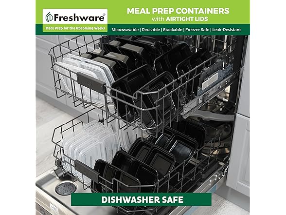 Freshware Meal Prep Containers [50 Pack]