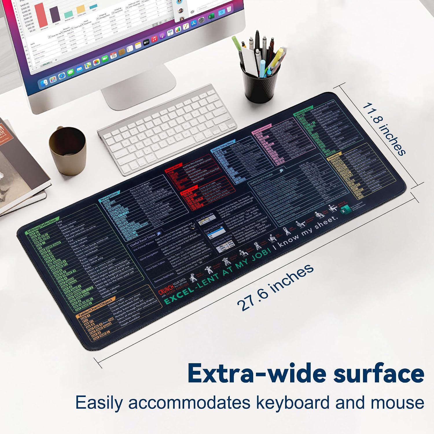 Excel Shortcut Mouse Pad 10 Key Zones - Gallery 12