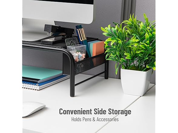 Mind Reader Monitor Stand, Ventilated Laptop Riser