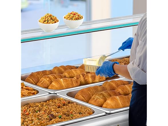 WILPREP 6-Pan Commercial Food Warmer