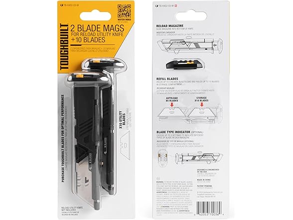 ToughBuilt TB-H4S2-03-M 2 Blade Mags for Reload Utilit