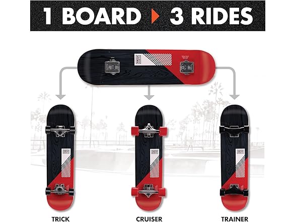 SWCH Board 3-in-1 Complete Skateboard
