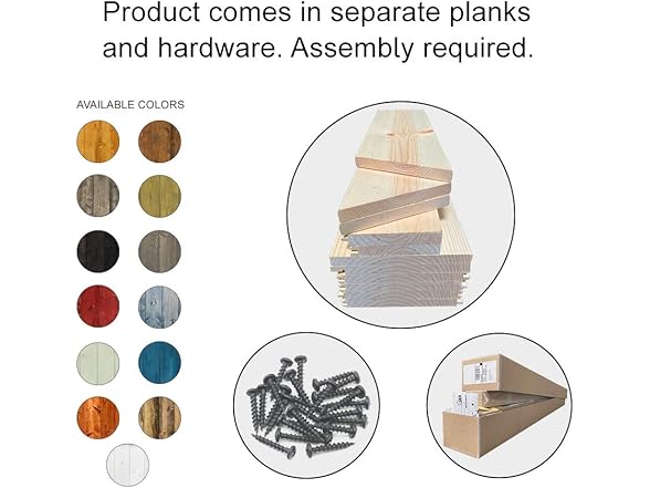 38"x84" Wood Barn Door with Hardware